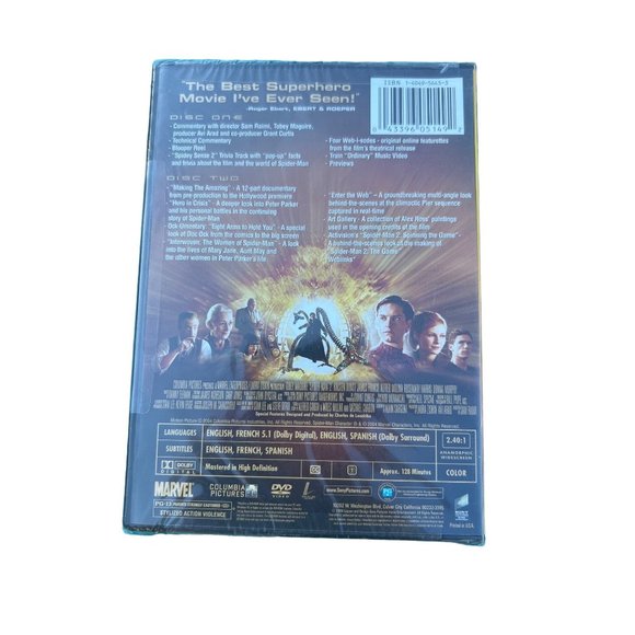 New Spiderman 2  Movie Widescreen Special Edition DVD Marvel Super Hero Gift - Picture 8 of 13